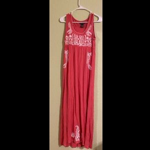 Peach Chelsea and Theodore Dress